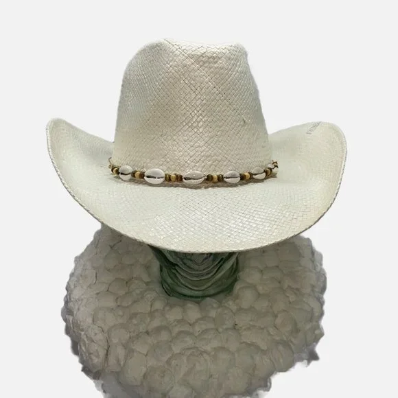 Classic Hat Co. White Straw 10gal Cowgirl Hat 60cm - Picture 9 of 15